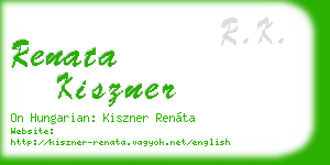 renata kiszner business card